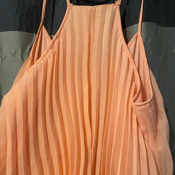 Bar III Pleated peach dress - Picture 4 of 5